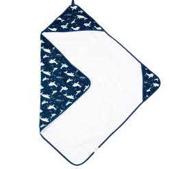 Hooded Towel Set - Whales