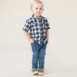 Horse Plaid Shirt 6-24m