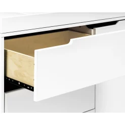 Hudson 3-Drawer Changer Dresser with Removable Changing Tray - White
