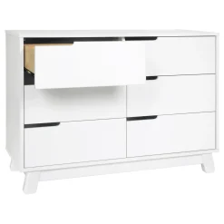 Hudson 6-Drawer Double Dresser - White