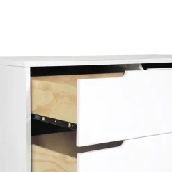 Hudson 6-Drawer Double Dresser - White