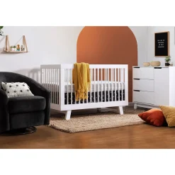 Hudson 3-in-1 Convertible Crib - White