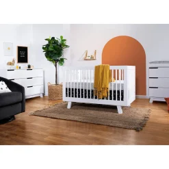 Hudson 3-in-1 Convertible Crib - White