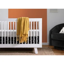 Hudson 3-in-1 Convertible Crib - White