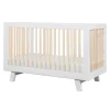 Hudson 3-in-1 Convertible Crib - White / Washed Natural