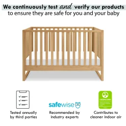 Hunter 3-in-1 Convertible Crib - Honey