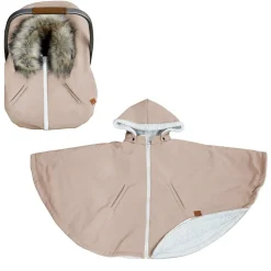 3-in-1 Car Seat Cover / Poncho - Tan