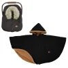 3-in-1 Car Seat Cover / Poncho - Black