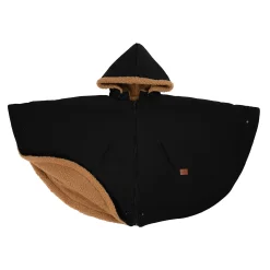 3-in-1 Car Seat Cover / Poncho - Black