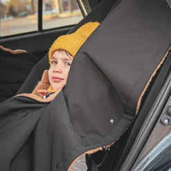 3-in-1 Car Seat Cover / Poncho - Black