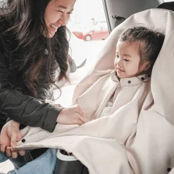 3-in-1 Mid-season Car Seat Cover / Poncho - Plum