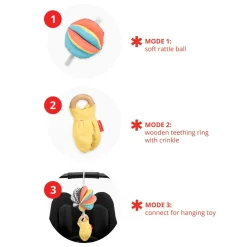 3-In-1 Montessori-Inspired Stroller Toy