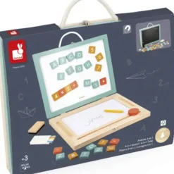 4-in-1 Portable Magnetic and Chalk Board