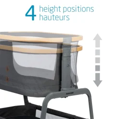 Iora Maxi-Cosi Bedside Bassinet - Classic Graphite