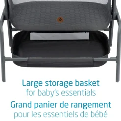 Iora Maxi-Cosi Bedside Bassinet - Classic Graphite