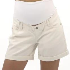 Ivory Maternity Denim Shorts