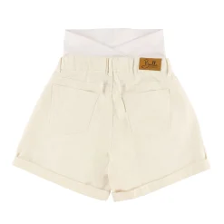 Ivory Maternity Denim Shorts