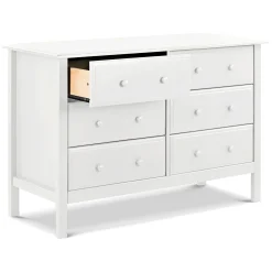 Jayden 6-Drawer Double Wide Dresser - White