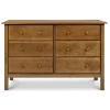 Jayden 6-Drawer Double Wide Dresser - Chestnut