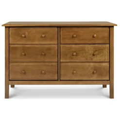 Jayden 6-Drawer Double Wide Dresser - Chestnut