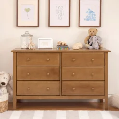 Jayden 6-Drawer Double Wide Dresser - Chestnut