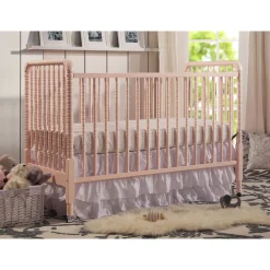 Jenny Lind 3-in-1 Convertible Crib - Blush Pink