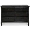 Jenny Lind Spindle 6-Drawer Dresser - Ebony
