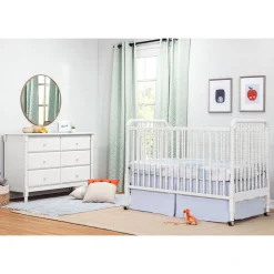 Jenny Lind Spindle 6-Drawer Dresser - White