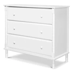 Jenny Lind Spindle 3-Drawer Dresser - White