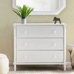 Jenny Lind Spindle 3-Drawer Dresser - White