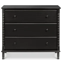 Jenny Lind Spindle 3-Drawer Dresser - Ebony Black