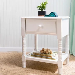 Jenny Lind Spindle Nightstand - White