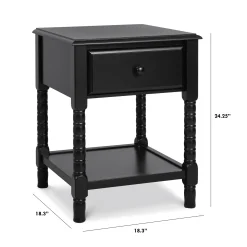 Jenny Lind Spindle Nightstand - Ebony