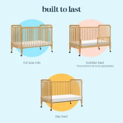 Jenny Lind Stationary Crib - Honey