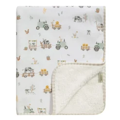 Jersey Sherpa Blanket - Tractor Ride