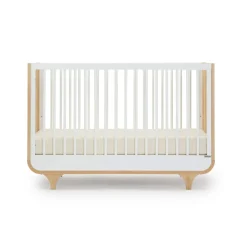Jolly 3-In-1 Convertible Crib - White/Natural