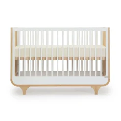 Jolly 3-In-1 Convertible Crib - White/Natural