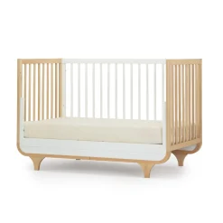 Jolly 3-In-1 Convertible Crib - White/Natural