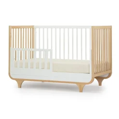 Jolly 3-In-1 Convertible Crib - White/Natural