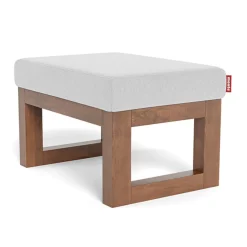 Joya Ottoman - Ash / Walnut