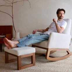 Joya Rocking Chair - Dune / Walnut