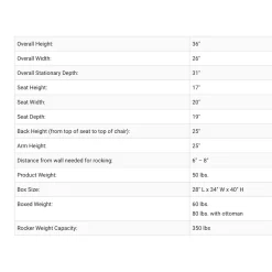 Joya Rocking Chair - Dune / Maple (In Stock)