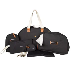 Juliette-black Diaper Bag