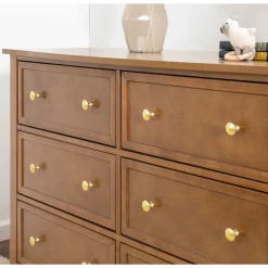 Kalani 6-Drawer Double Wide Dresser - Chestnut Finish