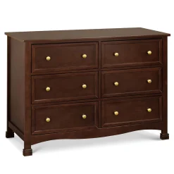 Kalani 6-Drawer Double Wide Dresser - Espresso Finish