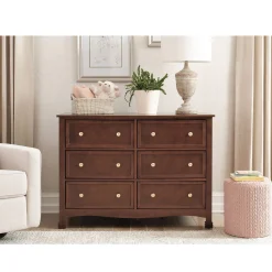 Kalani 6-Drawer Double Wide Dresser - Espresso Finish