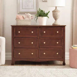 Kalani 6-Drawer Double Wide Dresser - Espresso Finish