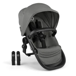 Kangaroo Sibling Seat - Black/Moon Grey