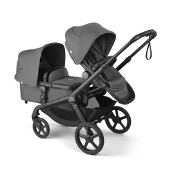 Kangaroo Sibling Seat - Black/Moon Grey