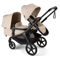 Kangaroo Sibling Seat - Black / Taupe